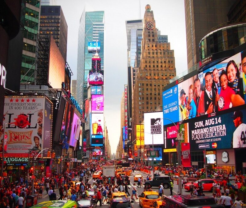 Digital billboards used to promote brands