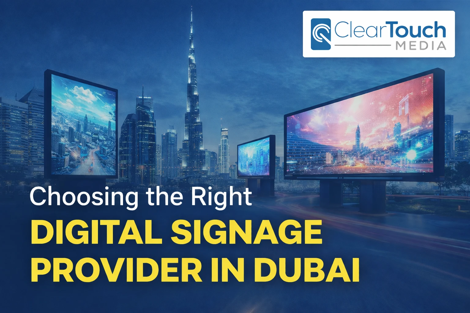 Choosing the Right Digital Signage Provider in Dubai