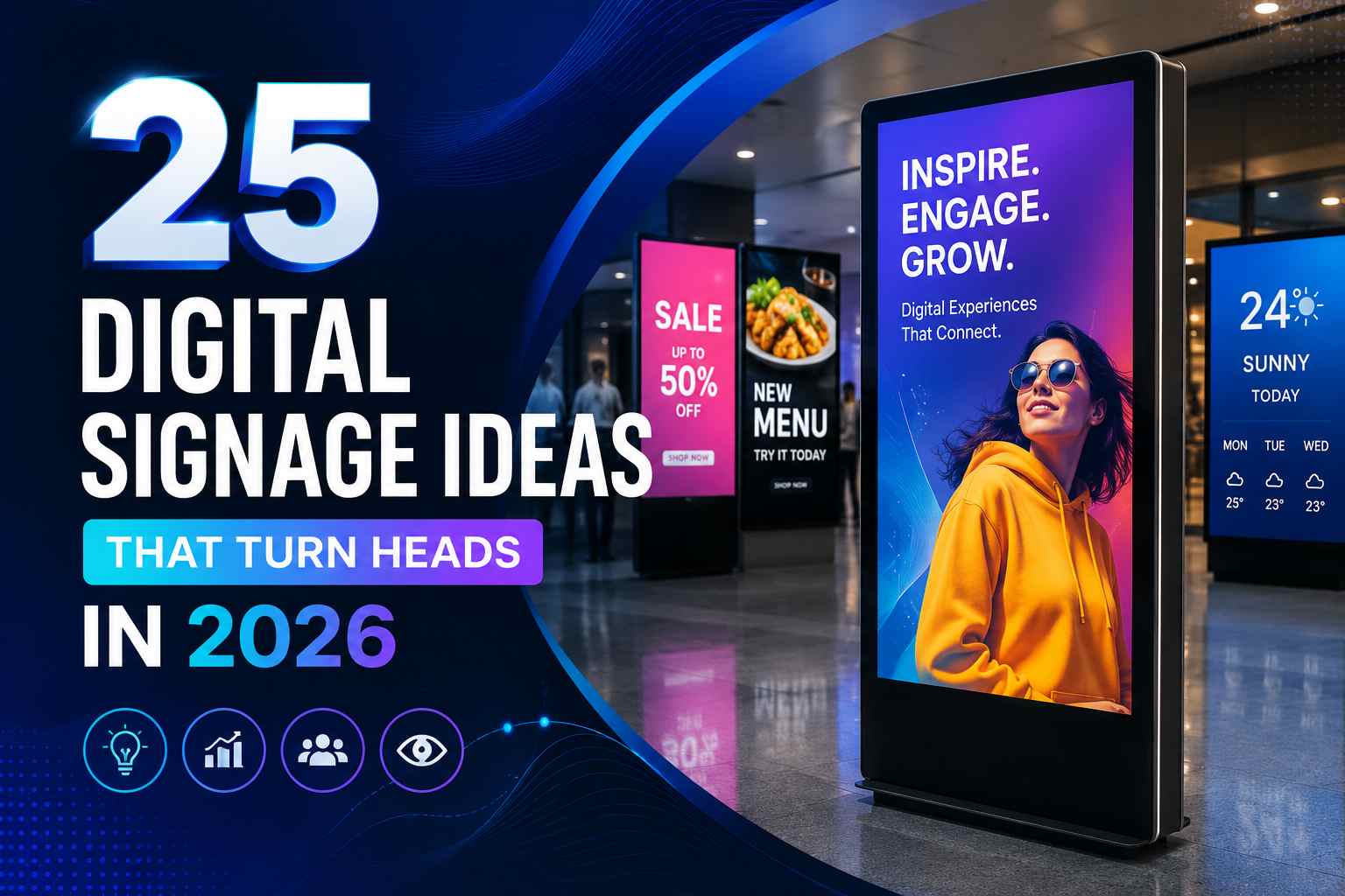 25 Digital Signage Ideas That Turn Heads in 2026